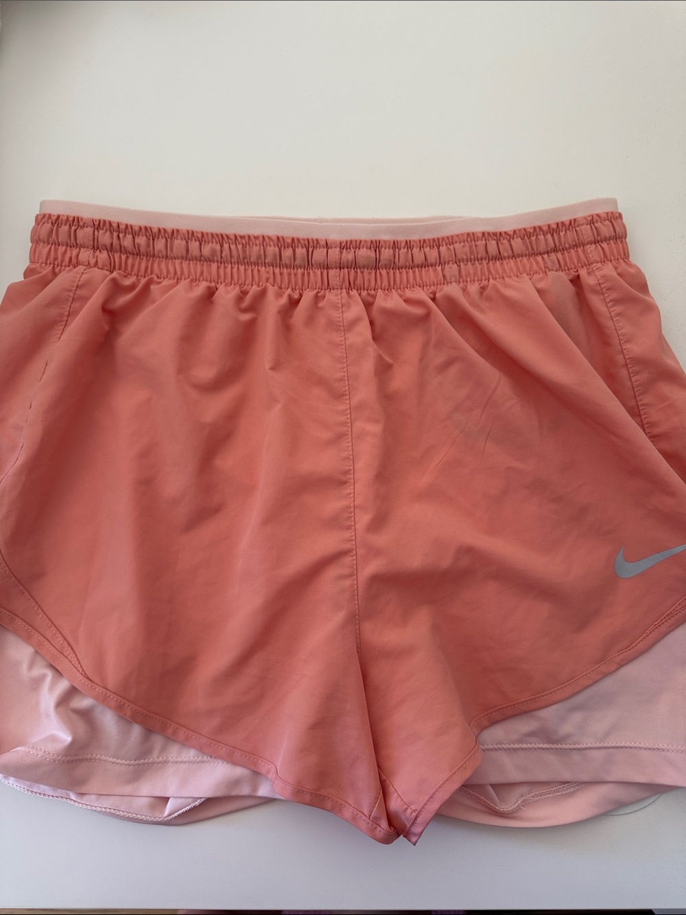 Nike Women’s Coral-Pink Athletic Running Shorts